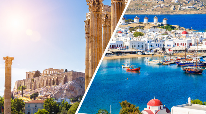 Combiné Athènes / Mykonos, Séjour Grèce & ses îles par Ôvoyages Combiné Athènes / Mykonos, Séjour Grèce & ses îles par Ôvoyages