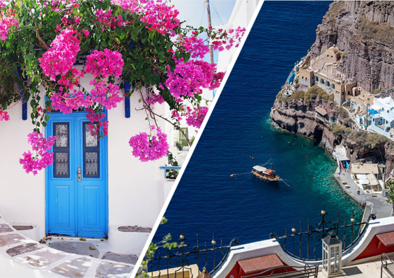 Combiné Athènes, île de Paros, île de Naxos & île de Santorin Combiné Athènes, île de Paros, île de Naxos & île de Santorin