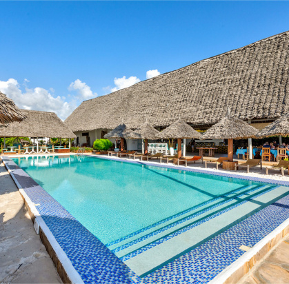 Hôtel AHG Sun Bay Mlilile 4* + Safari 1 nuit, Combiné Tanzanie, Zanzibar par Ôvoyages Hôtel AHG Sun Bay Mlilile 4* + Safari 1 nuit, Combiné Tanzanie, Zanzibar par Ôvoyages
