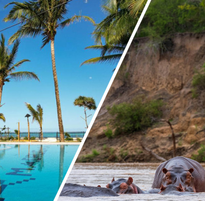 Combiné Ôclub Experience Nest Style Beach Hotel 4* & Safari 1 nuit dans la réserve de Selous en avion, Combiné Tanzanie, Zanzibar par Ôvoyages Combiné Ôclub Experience Nest Style Beach Hotel 4* & Safari 1 nuit dans la réserve de Selous en avion, Combiné Tanzanie, Zanzibar par Ôvoyages