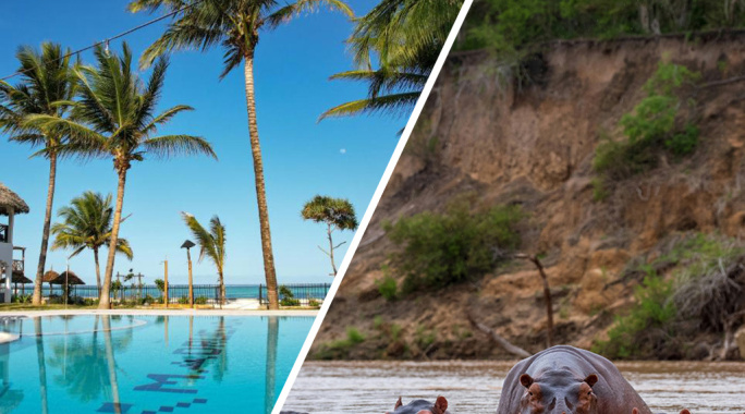 Combiné Ôclub Experience Nest Style Beach Hotel 4* & Safari 1 nuit dans la réserve de Selous en avion, Combiné Tanzanie, Zanzibar par Ôvoyages Combiné Ôclub Experience Nest Style Beach Hotel 4* & Safari 1 nuit dans la réserve de Selous en avion, Combiné Tanzanie, Zanzibar par Ôvoyages