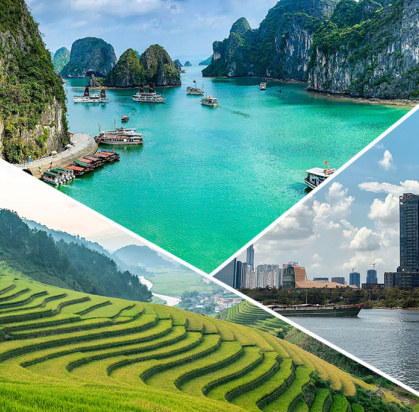 Circuit Paysages Majestueux du Nord au Sud et croisière prestige sur le mythique 14 nuits, Croisière Vietnam par Ôvoyages Circuit Paysages Majestueux du Nord au Sud et croisière prestige sur le mythique 14 nuits, Croisière Vietnam par Ôvoyages