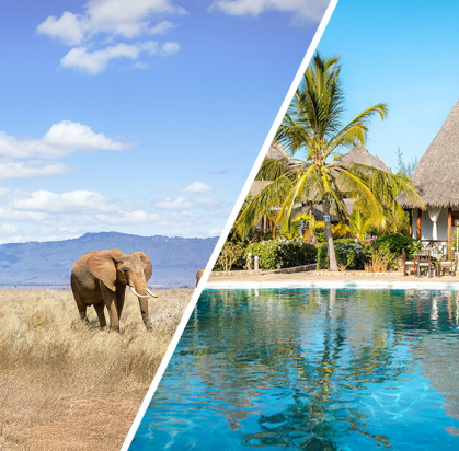 Combiné Exploreans Malaika Villas & Beach Club 3* & Safari 1 nuit dans le parc national de Tsavo Est, Séjour Kenya par Ôvoyages Combiné Exploreans Malaika Villas & Beach Club 3* & Safari 1 nuit dans le parc national de Tsavo Est, Séjour Kenya par Ôvoyages