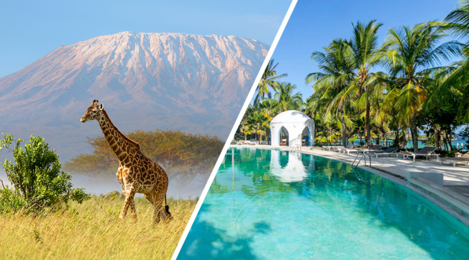 Combiné Ôclub Experience Sun Palm Beach Hotel & Resort 4* + Safari 3 nuits dans le parc national de Tsavo, Combiné Kenya par Ôvoyages Combiné Ôclub Experience Sun Palm Beach Hotel & Resort 4* + Safari 3 nuits dans le parc national de Tsavo, Combiné Kenya par Ôvoyages
