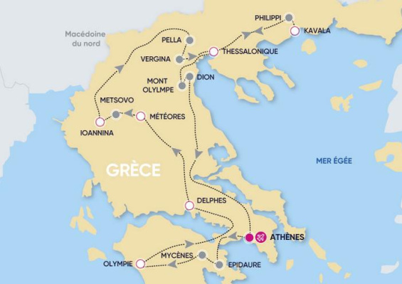 Autotour Péloponnèse & Macédoine 3*/4* Autotour Péloponnèse & Macédoine 3*/4*