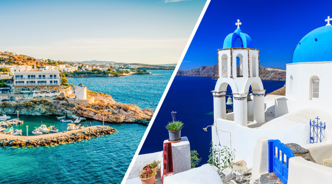 Combiné île de Santorin & île de Paros 2* ou 3*, Combiné Grèce, Santorin par Ôvoyages Combiné île de Santorin & île de Paros 2* ou 3*, Combiné Grèce, Santorin par Ôvoyages