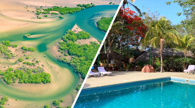 Combiné Circuit Découverte de la Mangrove 3* & Ôclub Experience African Village Bougainvillées 3*, Combiné Sénégal par Ôvoyages Combiné Circuit Découverte de la Mangrove 3* & Ôclub Experience African Village Bougainvillées 3*, Combiné Sénégal par Ôvoyages