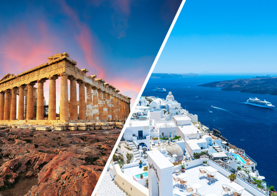 Combiné Athènes & Îles de Santorin Grèce Combiné Athènes & Îles de Santorin Grèce