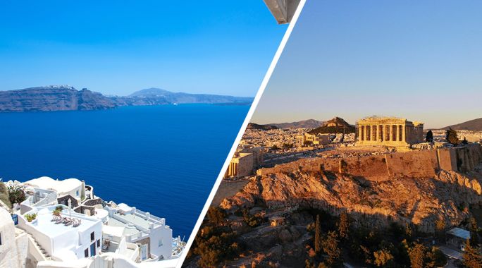 Combiné Athènes, île de Santorin & île de de Paros 2* ou 3*, Combiné Grèce & ses îles, Cyclades, Santorin par Ôvoyages Combiné Athènes, île de Santorin & île de de Paros 2* ou 3*, Combiné Grèce & ses îles, Cyclades, Santorin par Ôvoyages