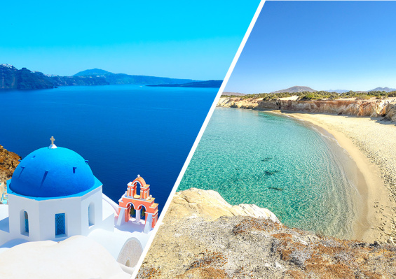 Combiné île de Santorin & île de Naxos 2* ou 3* Combiné île de Santorin & île de Naxos 2* ou 3*