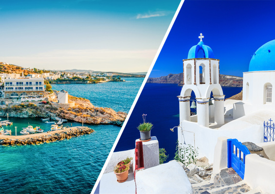 Combiné île de Santorin & île de Paros 2* ou 3* Combiné île de Santorin & île de Paros 2* ou 3*